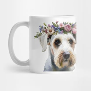 Floral Sealyham Terrier Mug
